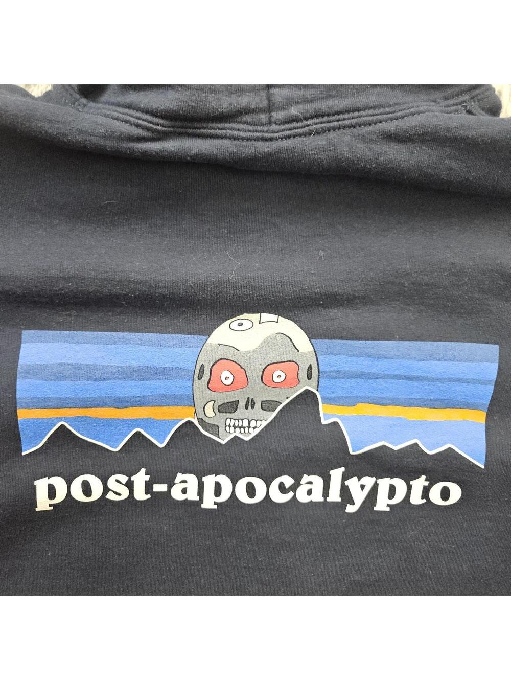Tenacious D Hoodie Sweatshirt Post Apocalypto Men Small Blue Pullover - Picture 11 of 12